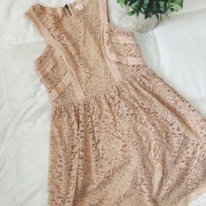 Light pink lace dress